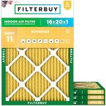 Filterbuy 16x20x1 Air Filter MERV 1
