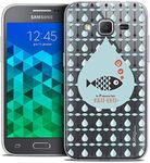 Samsung Galaxy Core Prime Case, Ultra Thin Little Fish Grains