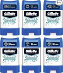 Gillette Antiperspirant Deodorant Gel For Men, 420 ml (70 ml x 6), 48-Hour Invisible Sweat and Odour Protection, Artic Ice