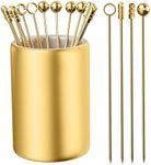 Metal Cocktail Picks 16Pack+Holder 