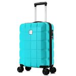 ATX Luggage 55x36x20cm Cabin Suitcase Super Lightweight Small Suitcase Approved for 100+ Airlines Including EasyJet, Ryanair, British Airways & Virgin Atlantic (Mint Green, 21Inches, 33Liter)