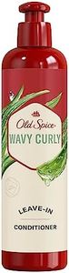 Old Spice Wavy Curly Leave-In Conditioner with Aloe & Avocado Oil, 252 mL, Red,White,Green