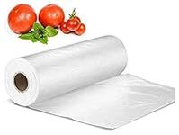 Plastic Produce Bag on a Roll | Excellent Clear Food Storage Bags for Bread Fruits Vegetable | 10” X 15” Inches Clear Produce Bag | 1000 Bags/Roll