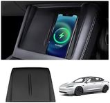cybtkcar 2025 Tesla Wireless Charger Mat Model 3 Highland 2024 2025 Center Console Silicone Cover Wireless Charging Phone Pad Interior Model 3 Accessories