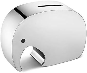 Georg Jensen Moneyphant Children's Piggy Bank Money Box, Mirror Polished Stainless Steel by Jørgen Møller