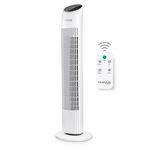 nuovva Electric Quiet Tower Fan – Energy Efficient Electric Fan – Quiet Fans for Bedroom & Office – Oscillating Standing Fan with Remote Control – 33Inch, White