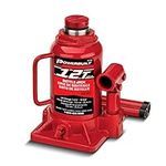 Powerbuilt Heavy Duty 12-Ton Bottle Jack, 24000-Pound Capacity Hydraulic Car Lift, Vehicles, Trucks, Red 647502