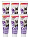 6 PACK BEAPHAR 2 IN 1 HAIRBALL PASTE CAT KITTEN HAIRBALL TREATMENT REMEDY 100G