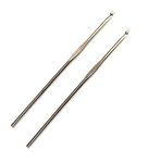 HIMMU'S FASHION HUB Stainless Steel Crochet Hooks (kiroshiya) Knitting Needles for Sewing Craft Woolen Cloth (Pack of 2) (13CM Long) (No. 12)