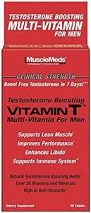 Musclemeds Vitamin T Daily Complete Multi for Men Enhances Testosterone, Male Performance, 90 Count