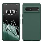 kwmobile Case Compatible with Google Pixel 7 Case - TPU Silicone Phone Cover with Soft Finish - Forest Green