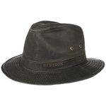 Stetson Vagabond Men's Traveler's hat - Adventurer's Cotton hat with 40+ UV Protection - Outdoor hat with Vintage Look - Summer/Winter Cotton hat - Sun hat Brown M (56-57 cm)