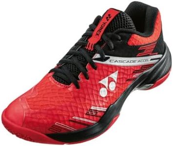 Yonex Badminton Shoes, Power Cushion Cascade Axle, red/Black (053), 23.5 cm