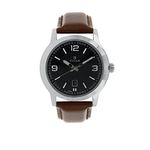 Titan Neo Men’s Designer Watch - Quartz, Water Resistant, Leather Strap - Brown Band and Black Dial