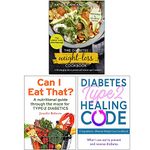 The Diabetes Weight-Loss Cookbook [Hardcover], Can I Eat That, Diabetes Type 2 Healing Code 3 Books Collection Set