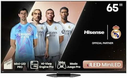 Hisense 65U8NQ - Mini-LED Televisor, 65 Pulgadas,con Quantum Dot Colour, 2.1.2 Sonido multicanal, Modo Juego de 144Hz VRR 240 fps, Dolby Vision IQ & Dolby Atmos, Procesador Hi-View Engine (Nuevo 2024)