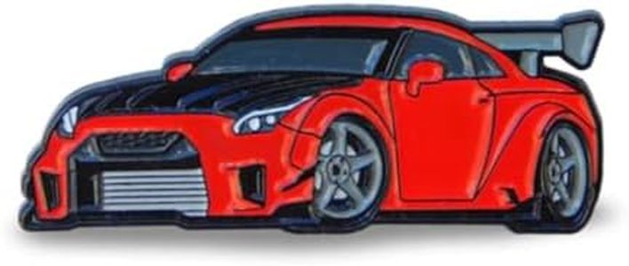 Nissan GTR R35 Enamel Pin - Special Edition JDM Lapel Pin - For Hats, Bags, Backpacks, Shirts & More, Enamel, enamel