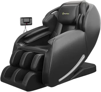 Real Relax 2024 Massage Chair, Full Body Zero Gravity SL-Track Shiatsu Massage Recliner Chair with Heat Body Scan Bluetooth Foot Roller APP Control, Favor-06 All Black