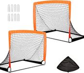 Football Goal Pop up Football Net Post, Instant Pop Up Play Soccer Goal Net for Fiberglass Poles, Football Training,2 Sets Outdoor Sport Training Teens Adults Soccer with Carry Bag