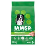 IAMS Proactive Health Minichunks Dry Dog Food – Crunchy Kibble for Adult Dogs – Chicken & Whole Grain Recipe – 3.18KG (7LB) Bag