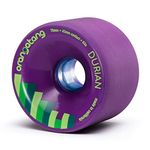 Orangatang Durian 75 mm 83a Freeride Longboard Skateboard Wheels (Purple, Set of 4)