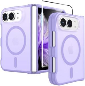FNTCASE for iPhone Duo Case Light Purple: Translucent Fit for MagSafe