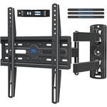 Mounting Dream Full Motion TV Wall Mount Corner Bracket with Center Design for Most of 26-55 Inch LED, LCD, OLED Flat Screen TV, with Swivel Articulating Arm, up to VESA 400x400mm, 60LBS, MD2377