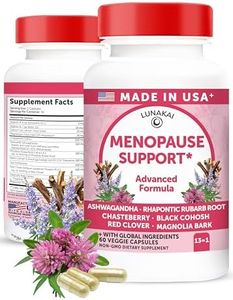 Lunakai USA Made Natural Menopause Supplements for Women – 13-in-1 Menopause Relief for Hot Flashes, Night Sweats, Sleep & Mood Support, 60ct