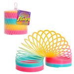 Slinky The Original Walking Spring Toy, Plastic Colorful Rainbow Giant Slinky, Fidget and Sensory Toys for Kids by Just Play, Kids Toys for Ages 5 Up, Gifts and Presents