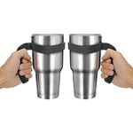 CHILLOUT LIFE Handle for YETI Cup 30 oz - Ozark Trail 30 oz Tumblers. Comfortable Reaplacment Handle for 30 oz YETI Tumbler & More (Black Handle Only) - 2 Pack