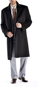 Cashmere Boutique 100% Pure Cashmere Knee Length Overcoat Men – Lightweight, Soft & Warm Top Coat Men