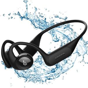 Edifier Comfo Run Silicon Open Ear Headphones Bluetooth 5.3, Air Conduction Earbuds with Dual Mic Clear Call, Bass Up, 17H Playtime, Fast Charge, IP55 Waterproof Earphones for Running Workout Sport