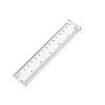Scale/Ruler(6 inch, 15 cm) Stainless Steel,Wooden,Plastic Scale, Small size] Double Side Measuring Tool for Architects, Engineers, College Students (plastic)