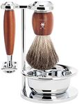 MÜHLE Intro 4-Piece Pure Badger/Safety Razor Shaving Set (Plumwood - Vivo)