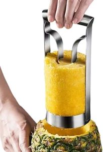 Pineapple Cutter Slicer Stainless Steel Pineapple Corer Fruit Core Remover for Kitchen Fruit Rings 8cm
