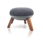 Real Wood Holder for Google Home Mini,nest Mini(2nd gen),Small Tripod for Better Sound for Table Home Office,Secure Stable Mount Accessories Protect Google Smart Speaker(Color:Walnut)