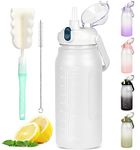 GXCROR Water Bottle 2L with Straw, 100% Leakproof Water Bottle, BPA Free Water bottle,Anti Rupture Drinking bottle for Daily use, Fitness and Outdoor Activities