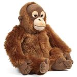 Living Nature AN393 Soft Toy Animal Orangutan, Brown