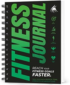 Clever Fox Fitness & Workout Journal/Planner Daily Exercise Log Book to Track Your Lifts, Cardio, Body Weight Tracker - Spiral-Bound, Laminated Cover, Thick Pages, A5 (Neon Green)