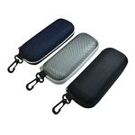 X-SHIYUN Unisex Semi-Hard Shell Eyeglasses Cases(3 Pack), Protective Case For Glasses