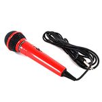 Mr Entertainer Plastic Karaoke Microphone Red Karaoke Performance DJ Disco PA