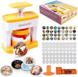 Lotvic Badge Making Kit for Kids, 55mm Badge Making Machine with 48 Button Pieces, Cute Stickers, Circle Cutter, Button Making Machine for Kids