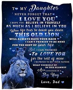 TGRUIHM Daughter Gifts from Dad - Daughter Blanket, to My Daughter Lion Blanket, Blankets for Daughter - Father Daughter Gifts - Mothers Day, Birthday Gifts for Daughter Throw Blanket 50"x60"