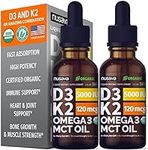 (2 Pack) Organic Vitamin D3 K2 Drop