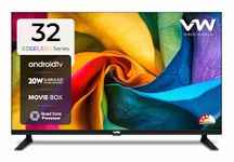 VW (Visio World) 80 cm (32 inches) Edgeless Series HD Ready Android Smart LED TV VW32S (Black)