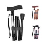 PEPE Mobility Folding Cane for Seniors, Aluminum Walking Cane, Lightweight, Black