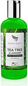 Tea Tree Oil Anti Dandruff Shampoo - [Made In UK] Therapeutic Grade | Antifungal Shampoo for Dry Itchy Flaky Scalp and Dandruff Hair | Tea Tree Shampoo for Men & Women | 250ml