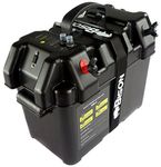 Bison BATTERY BOX CARRIER WITH USB CHARGER, LED METER, BREAKER & 12V SOCKET