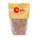 Yupik Birthday Cake Sprinkles, 1Kg, Rainbow Nonpareil Sprinkles, Gluten-Free, Kosher, Cholesterol-Free, Sodium-Free, Fat-Free, Perfect for Baking, Decorating Ice Cream, Cakes, Cookies, & Donuts