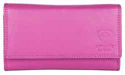 J. Wilson London Ladies RFID Protection Real Leather Purse Card Women Wallet Zip Coin Pocket